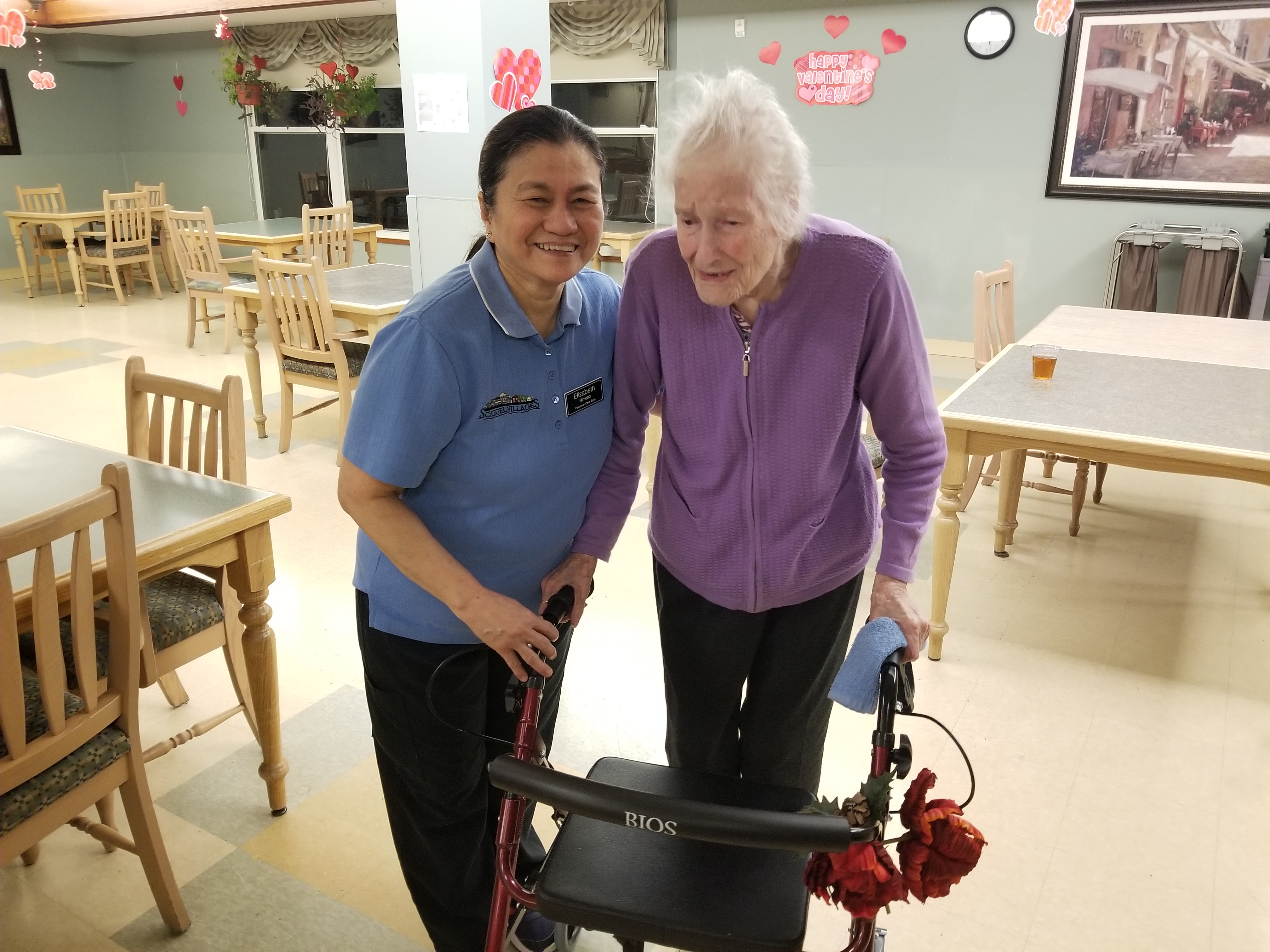 Elizabeth is a natural caregiver who says she is beyond  grateful for the care and support she has received through her Schlegel Villages and Riverside Glen family. 