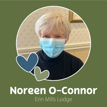 Noreen O Connor, recipient of the Barb Schlegel Volunteer Award