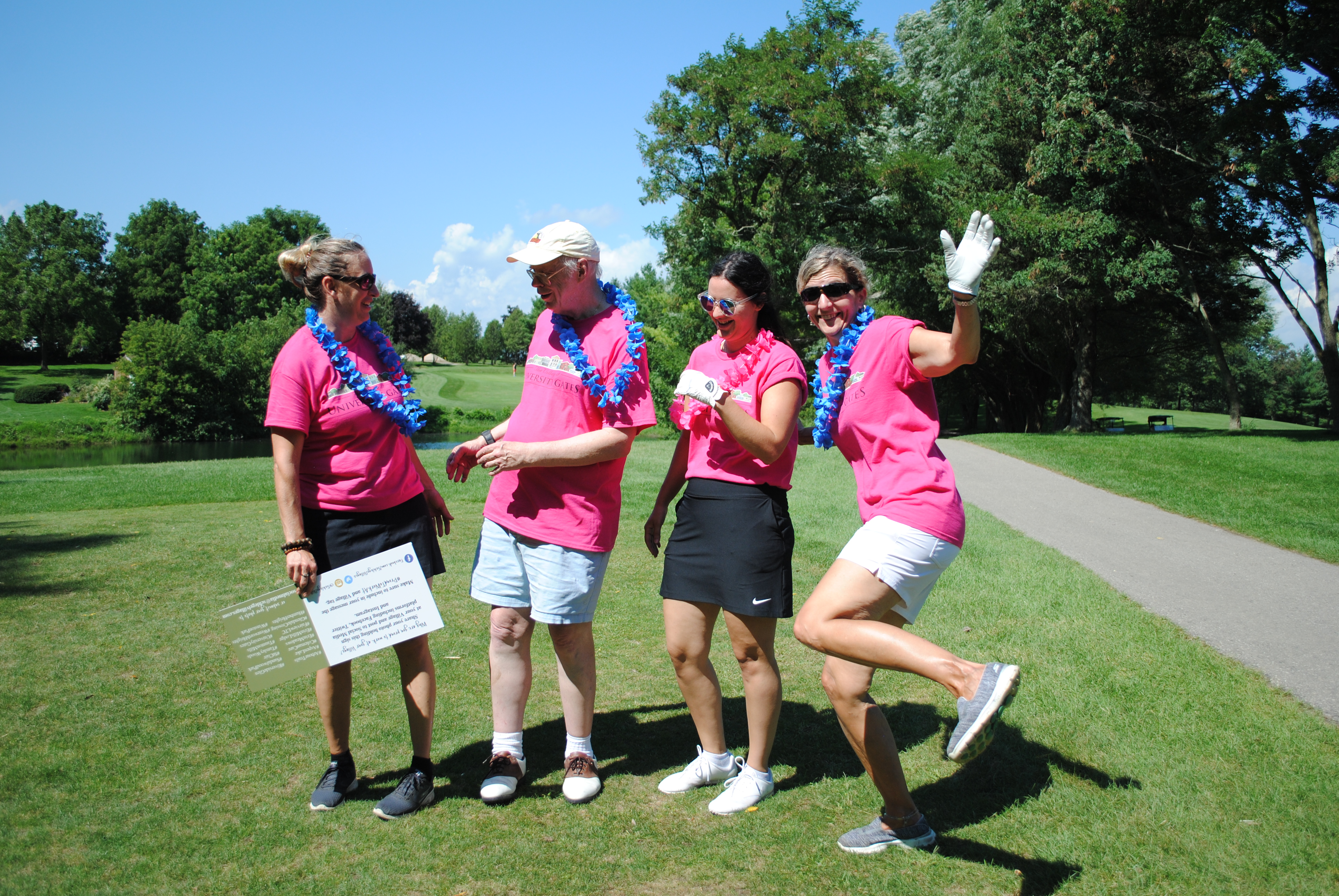 Golfers in the Hand Up For Haiti Tournament