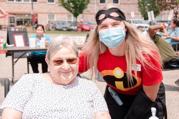 Residents and team members at The Village of Riverside Glen marked 500 days since the pandemic was declared with reflections on a difficult past and hope for the future.