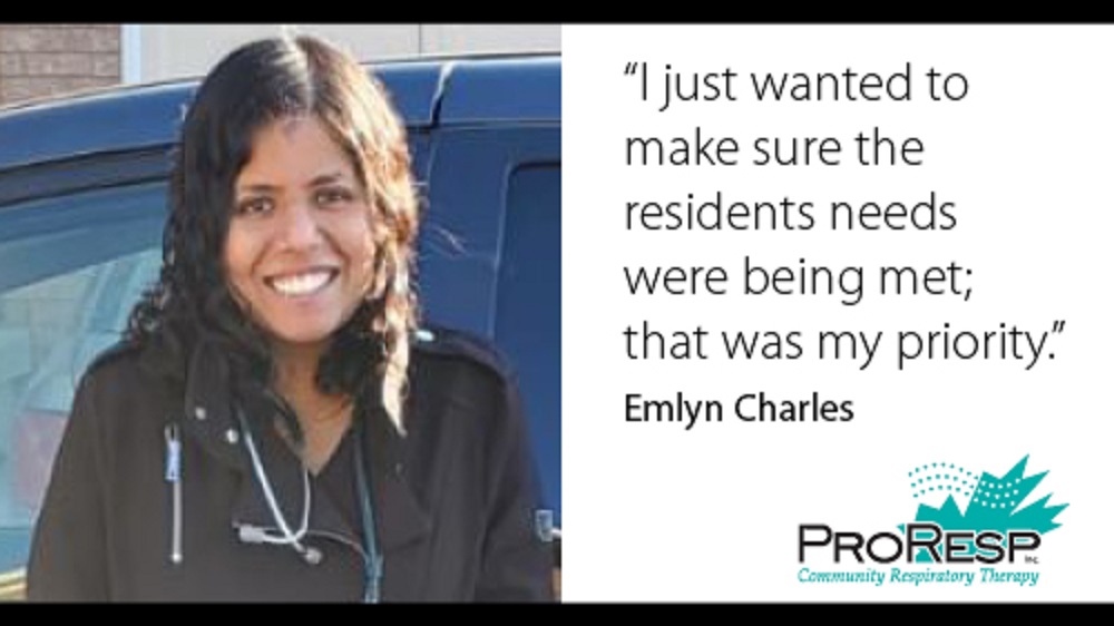 "I just wanted to make sure the residents needs were being met; that was my priority." -Emlyn Charles