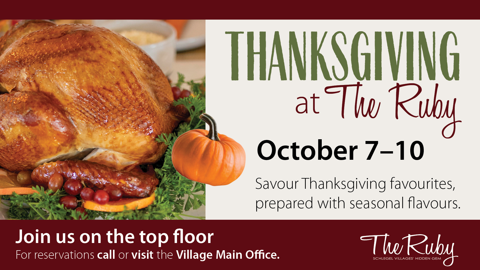 Thanksgiving at The Ruby - Schlegel Villages