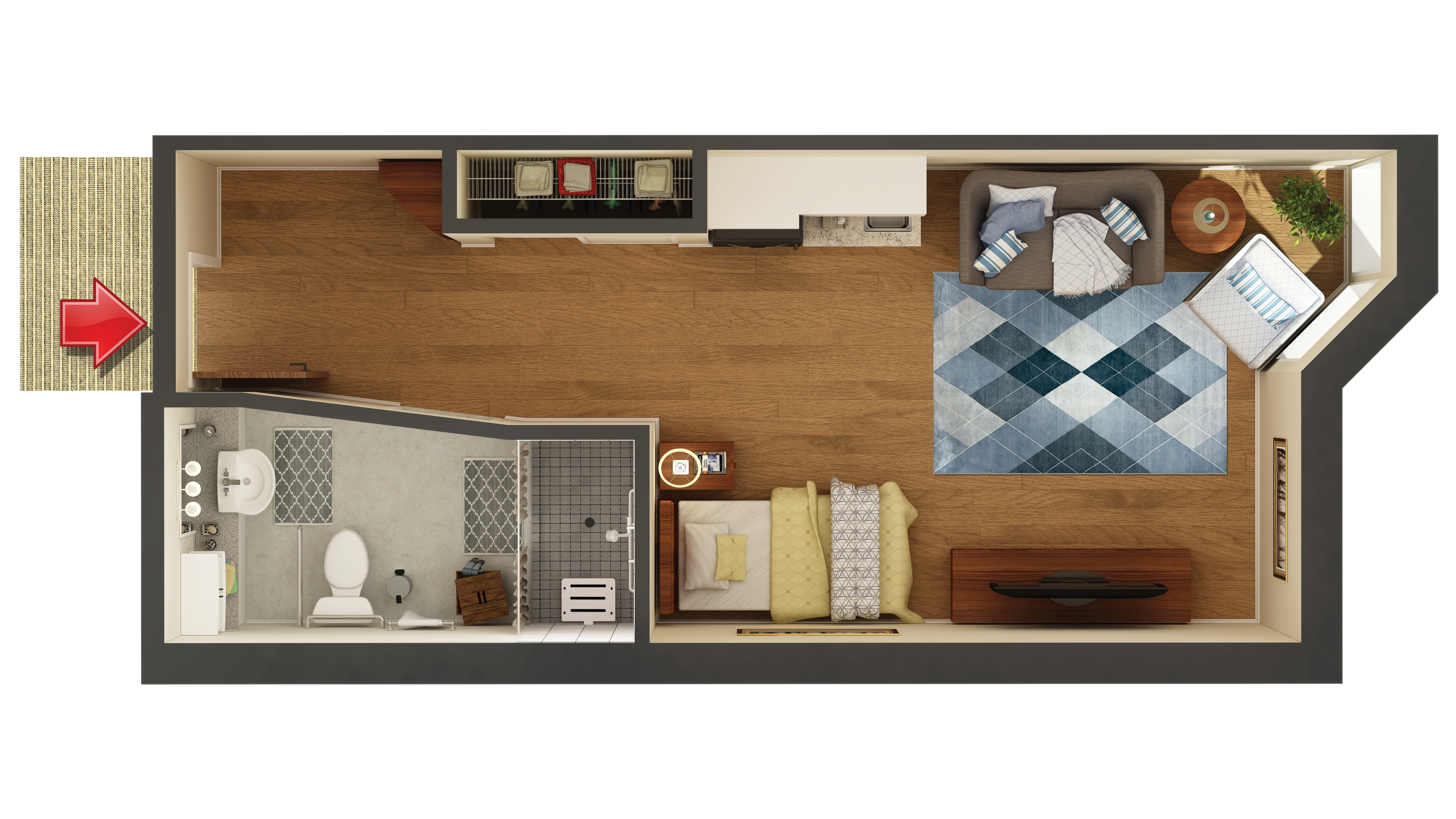 Egerton studio suite layout