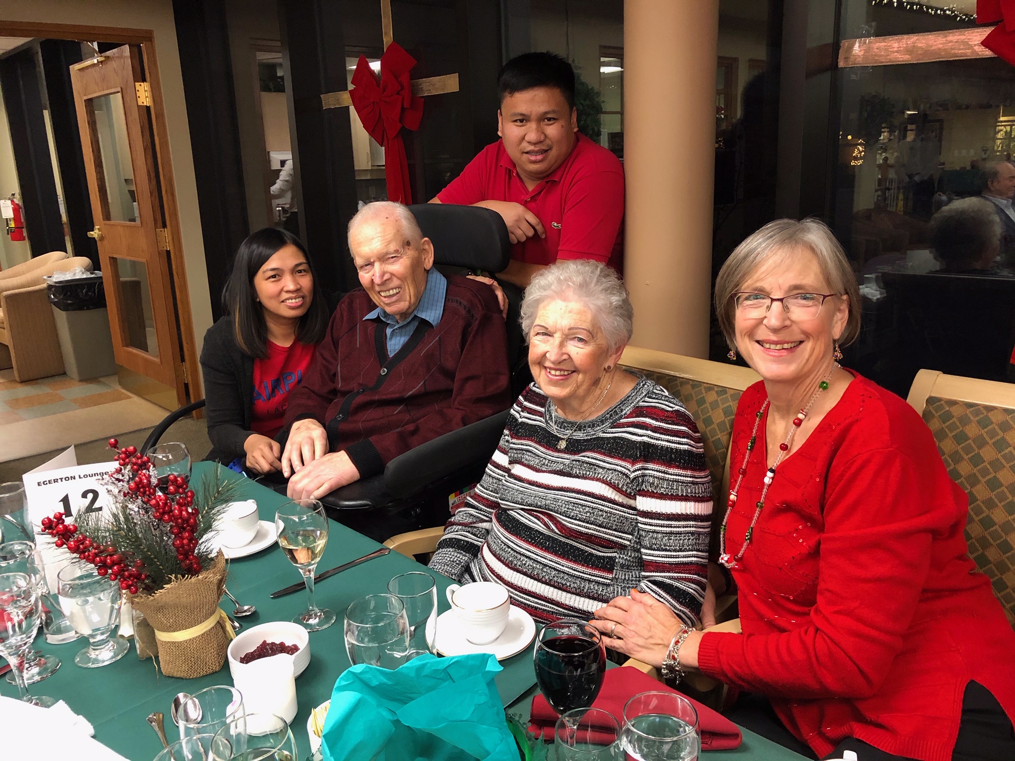 During the 2019 Christmas season, Don, Claudette and Patricia  spent time with caregivers Joy and Patrick in the Egerton Neighbourhood.