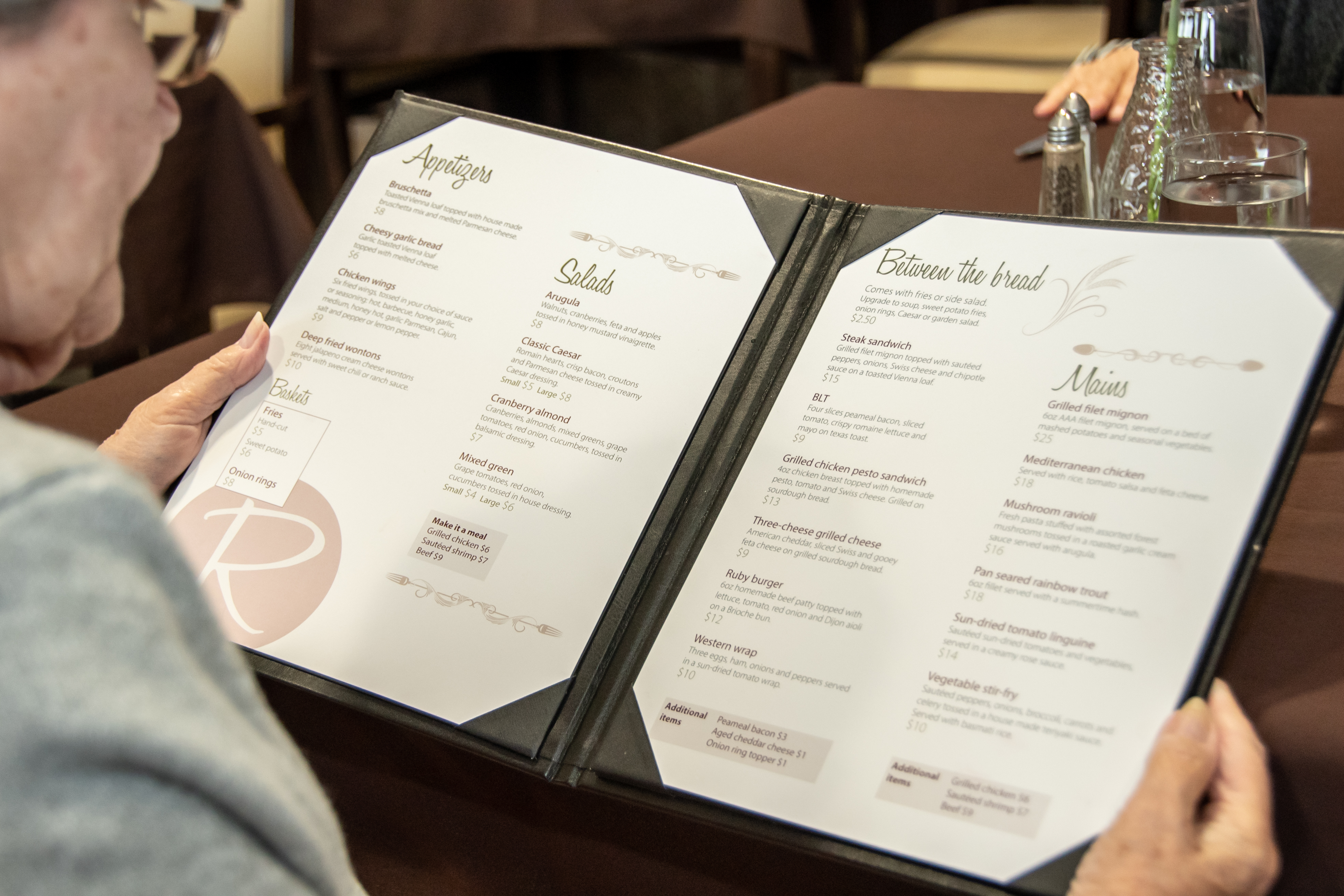 restaurant menu