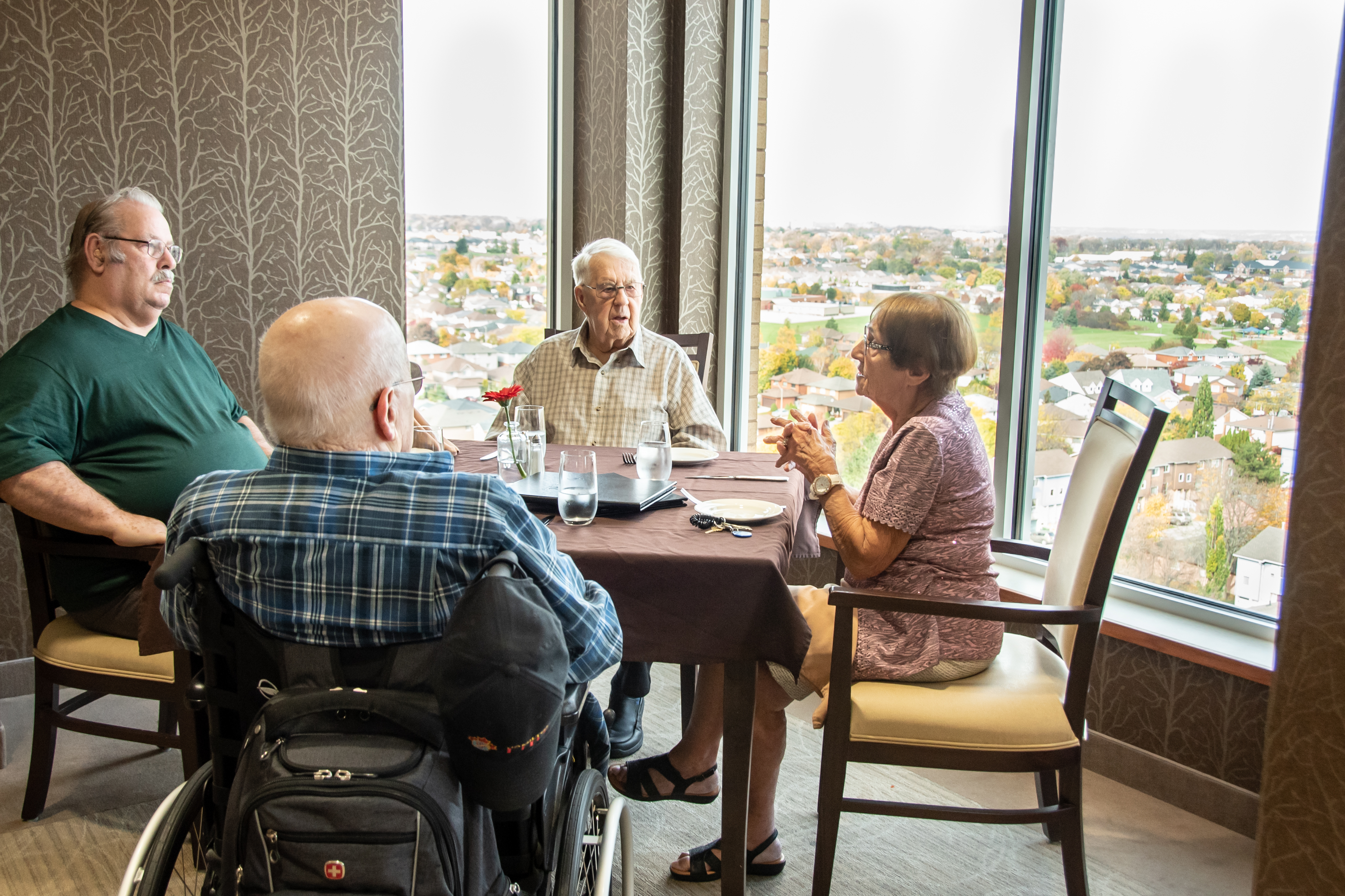 Residents dining at The Ruby