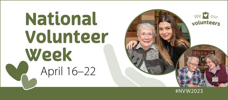 National Volunteer Week - April 16-21, 2023 at Schlegel Villages