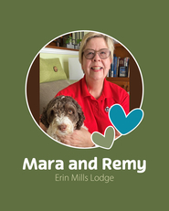 Barb Schlegel Volunteer Award recipient, Mara & Remy