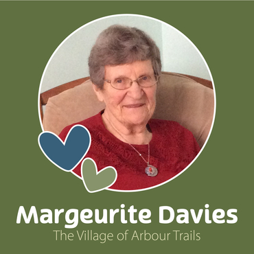 Marguerite Davies, honouree for the Barb Schlegel Volunteer Award at Arbour Trails