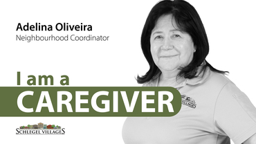 Adelina Oliviero, Neighbourhood Coordinator poster 'I am a Caregiver'