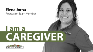 Elena is #ProudToWorkAt Schlegel Villages as a caregiver