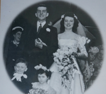 Bill and Helen O'Reilly's wedding photo from 1948. 