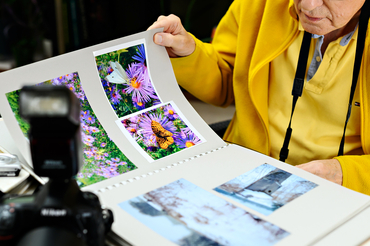 Gary Terpstra showing his photography