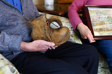 Wood carving of a boot by John Kingdom