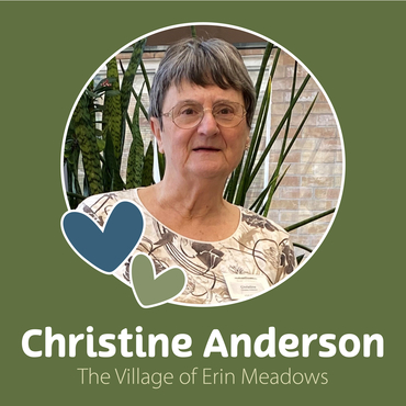 Christine Anderson receives the Barb Schlegel Volunteer Award at Erin Meadows