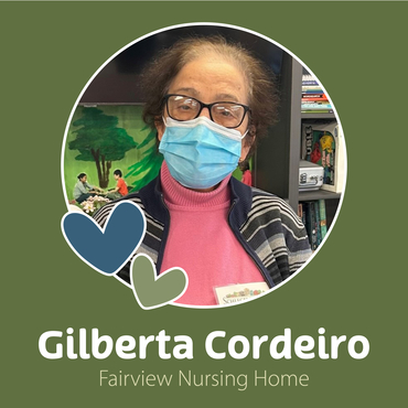 Gilberta Cordeiro receives the Barb Schlegel Volunteer Award at Fairview