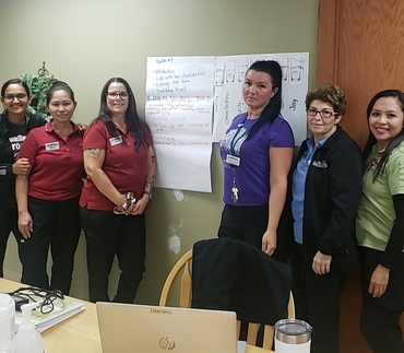 The Village of Aspen Lake team during education in the Country Kitchen