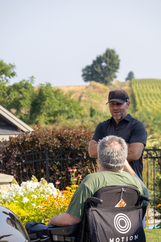 Tom had the opportunity to catch of with Steve, whose family now owns the farm where Tom grew up outside of Elmira.