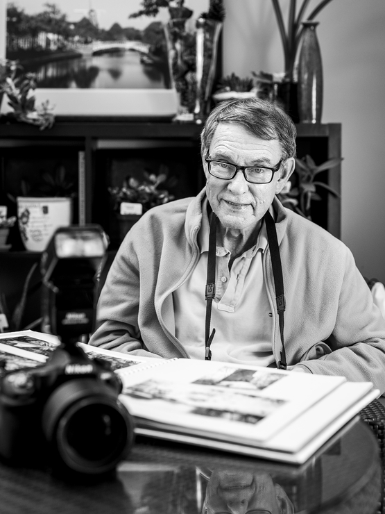 Gary Terpstra black and white portrait showcasing his passion for photography