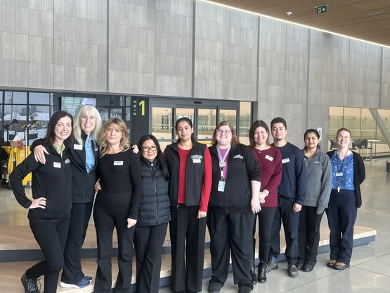 Some of the Ridgeview Court Leadership team are pictured together. 