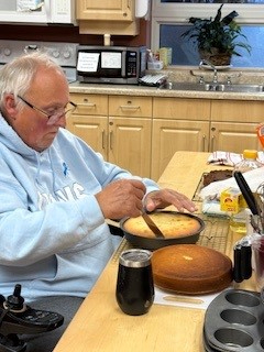 Wayne making cakes in the Country Kitchen