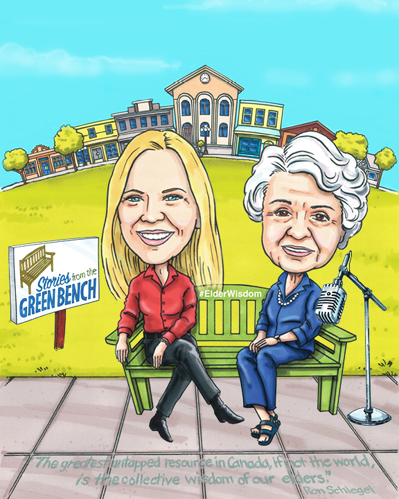 #ElderWisdom | Stories from the Green Bench podcast launches 5th season with Kathy Buckworth and Evelyn Brindle