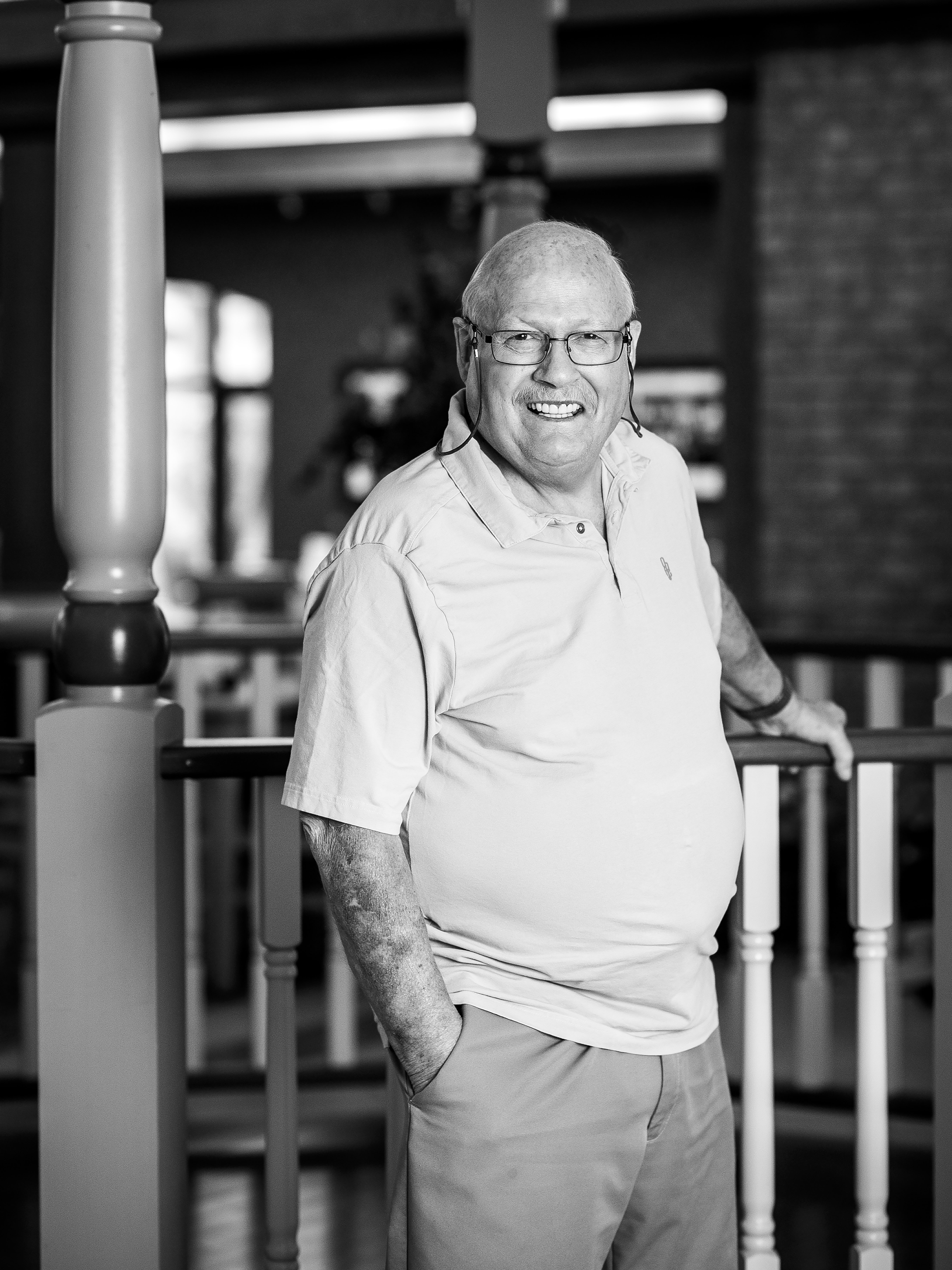 Ron Schlegel black and white portrait showcasing his passion for building communities