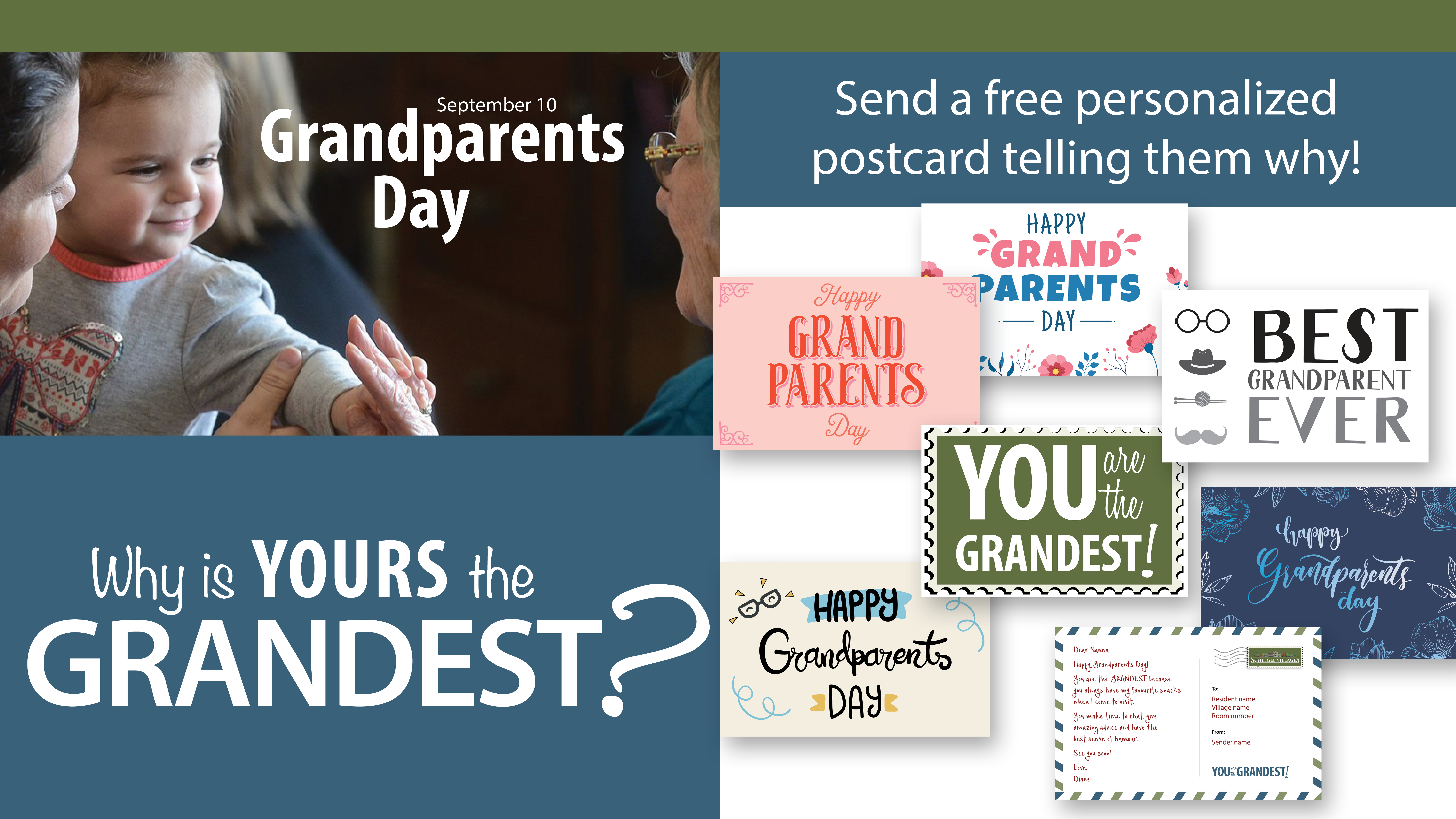 Grandparents Day postcards