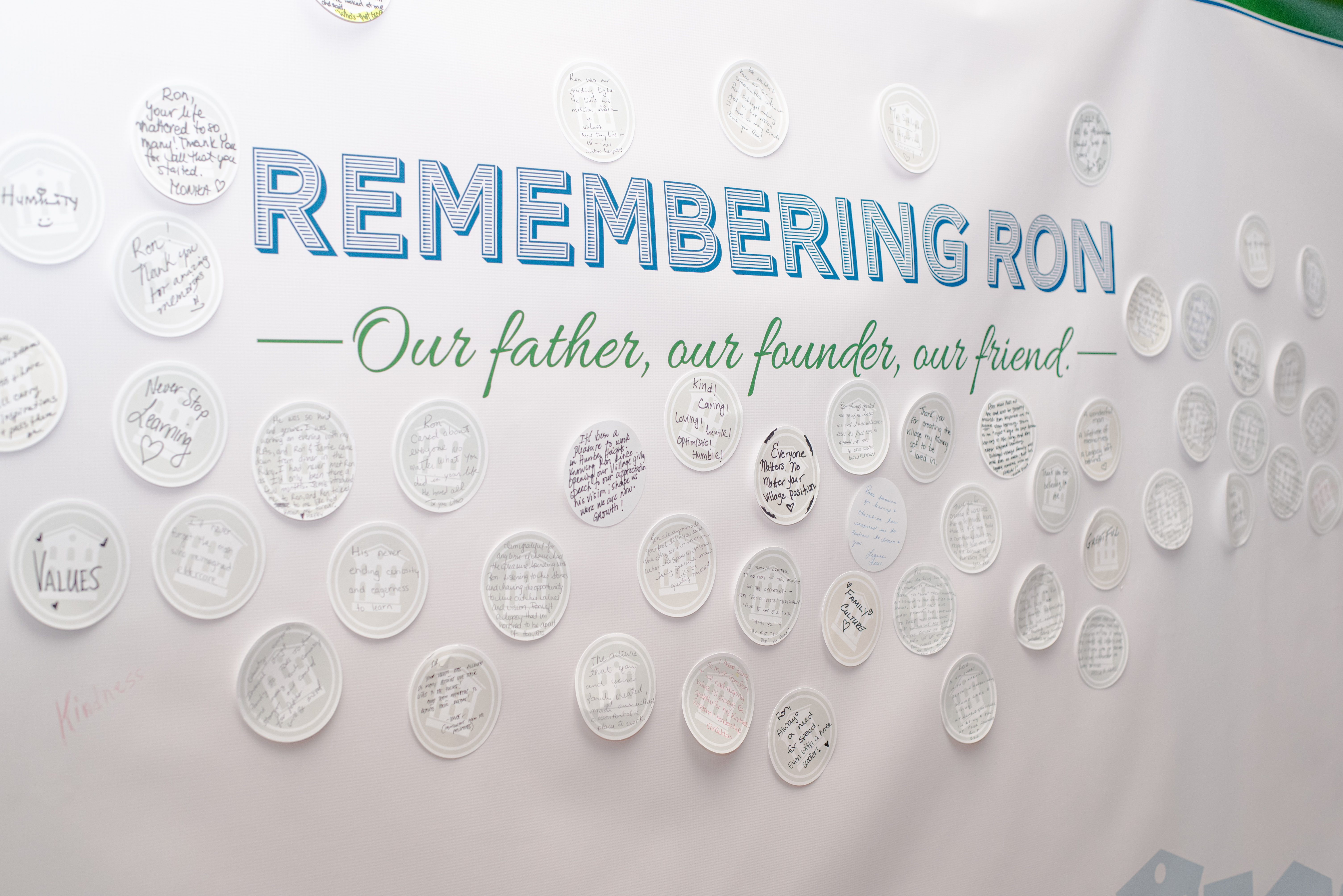 Tribute wall at Operational Planning 