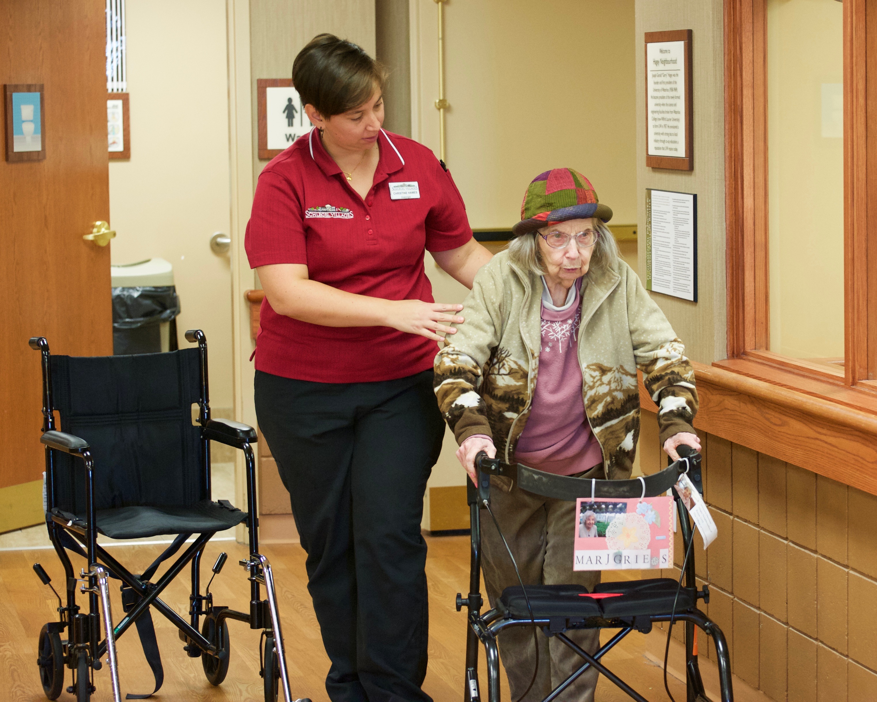 "The fact that we hire kinesiologists and team members that give residents the opportunity to stand up and walk across the room,” fills Christine's days with pride. 