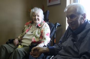 After 73 years of marriage, Doc and Mary Belle are grateful  they are able to be together in the Village of Winston Park.