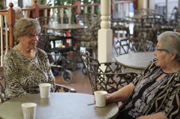 Tina and Mary find New Purpose in the Kitchen at Tansley Woods