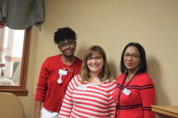 Bev, Rosa and Bibi say that teamwork and communication  are critical if dedicated support is going to work.