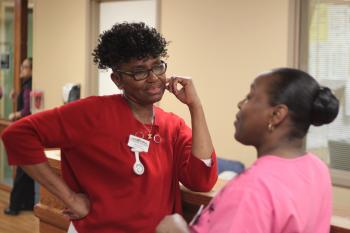 Bev (left) was skeptical in the beginning but now says  dedicated support is definitely the way to go.